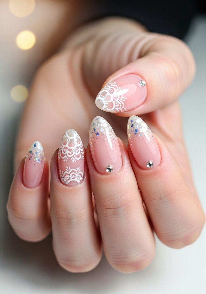 3. Soft Pink Romantic Nails