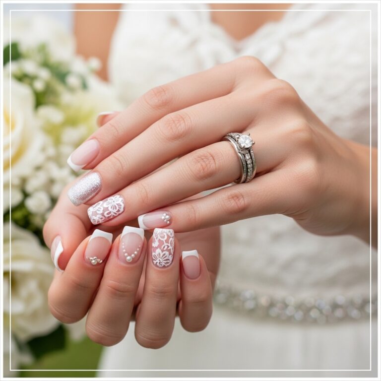30 Wedding Nail Ideas That Will Make Your Hands Look Beautiful in Photos