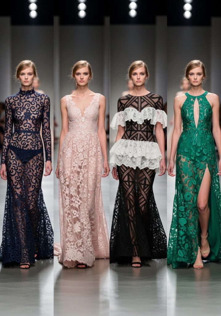 5. Sheer Lace Illusion Dresses
