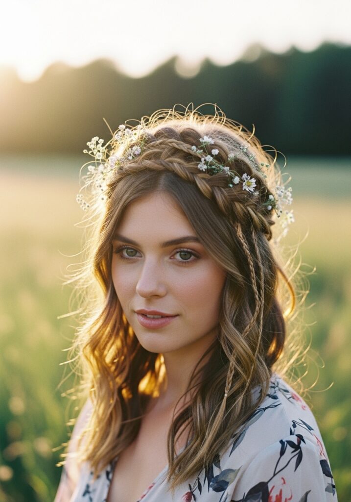 Boho Crown Braids