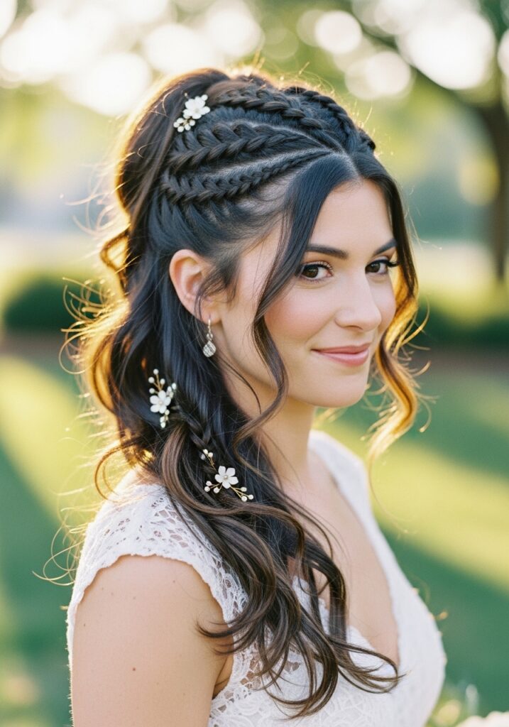 Braided Half Ponytail
