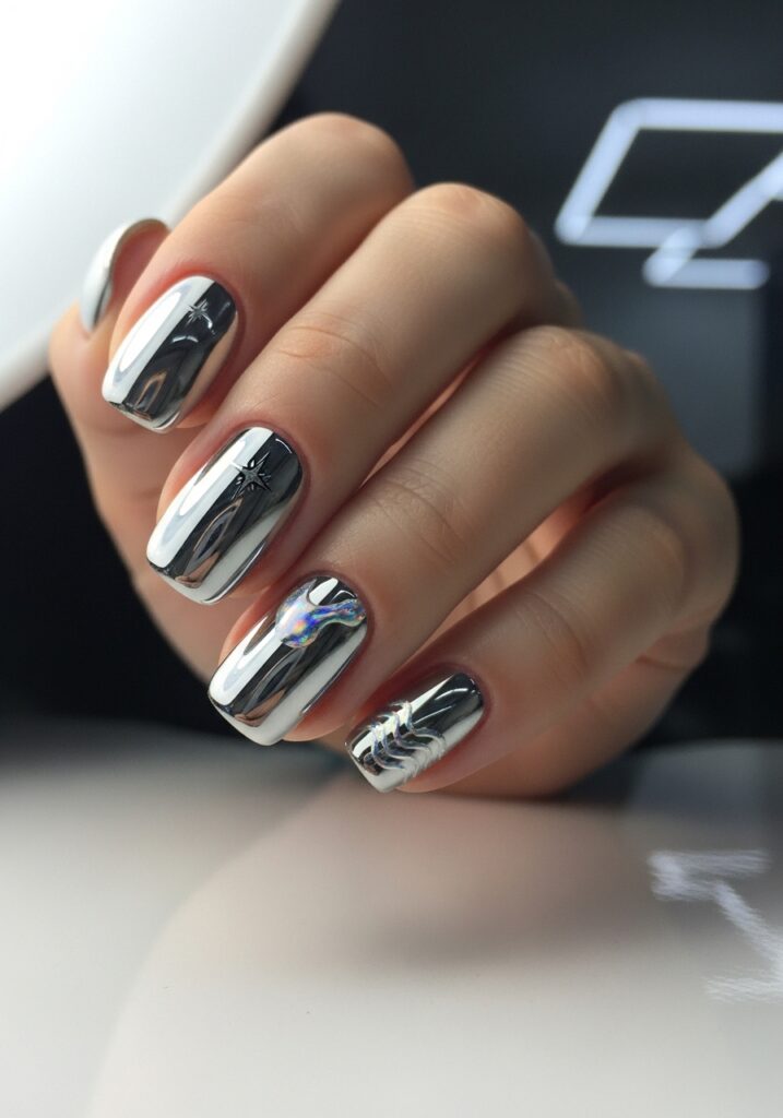Chrome Mirror Nails