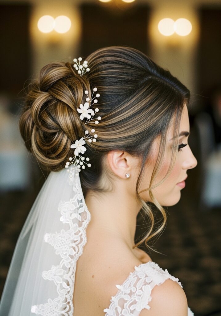 Elegant Bridal Top Knot