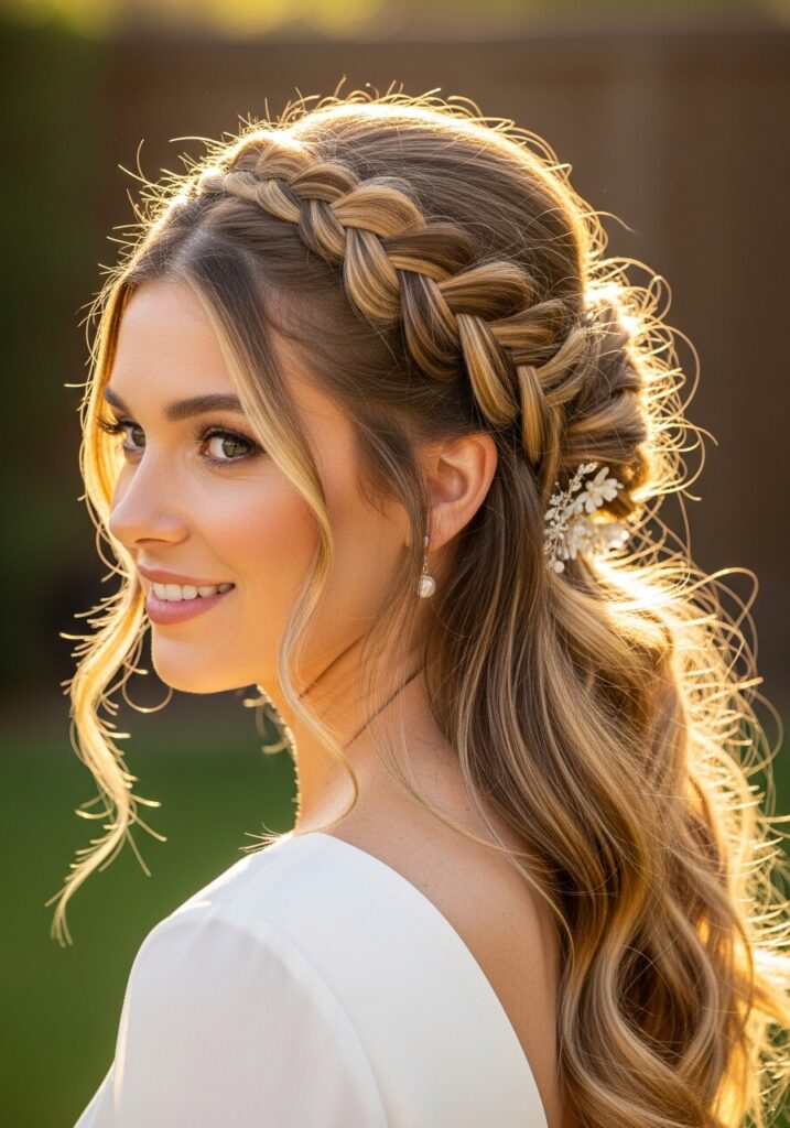 Half-Up Braided Style