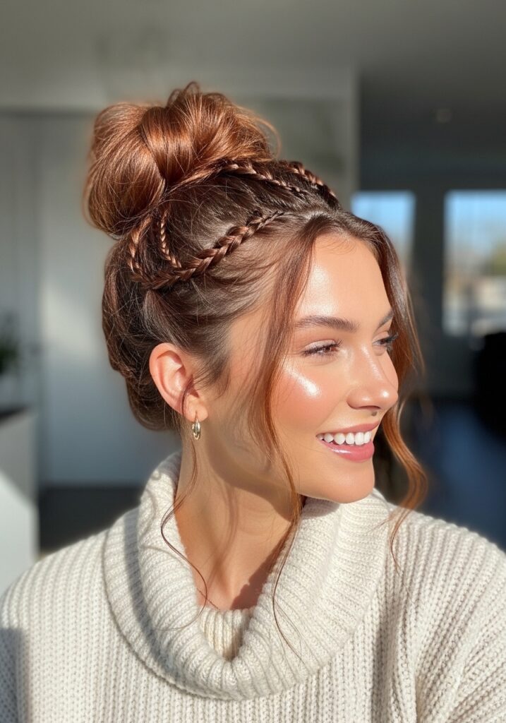 Messy Braided Bun