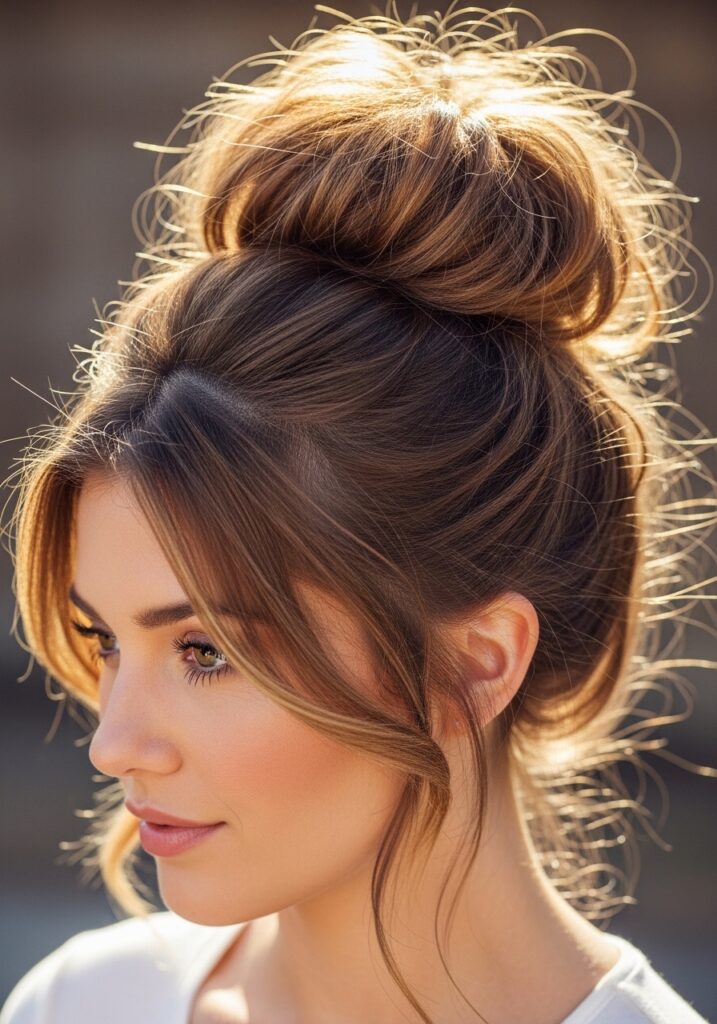 Messy High Bun