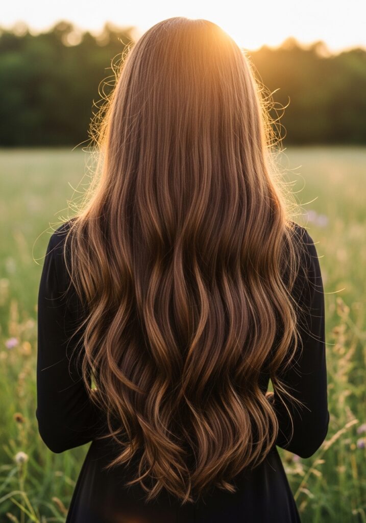 Natural Flowing Long Hair