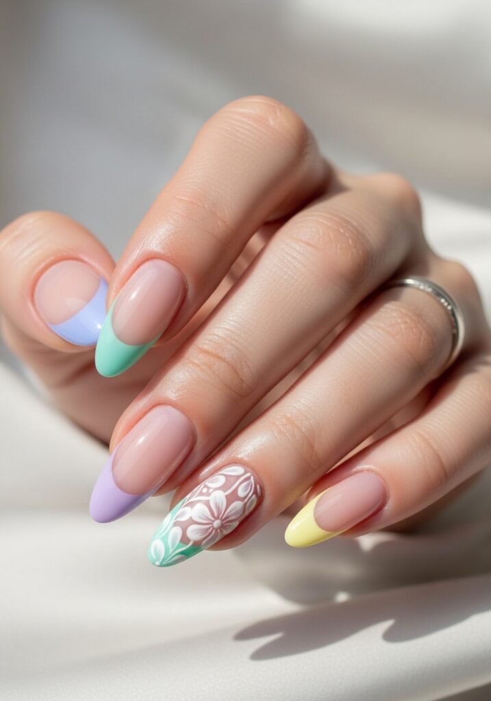 Pastel French Tips