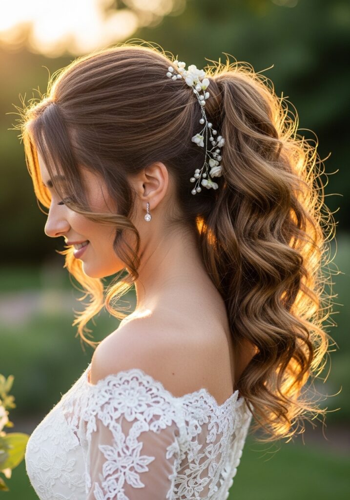 Romantic Curly Ponytail