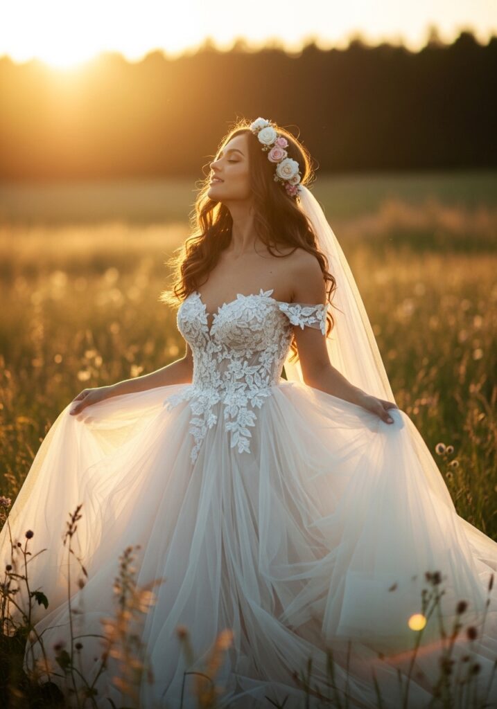 Romantic Tulle Bridal Gowns