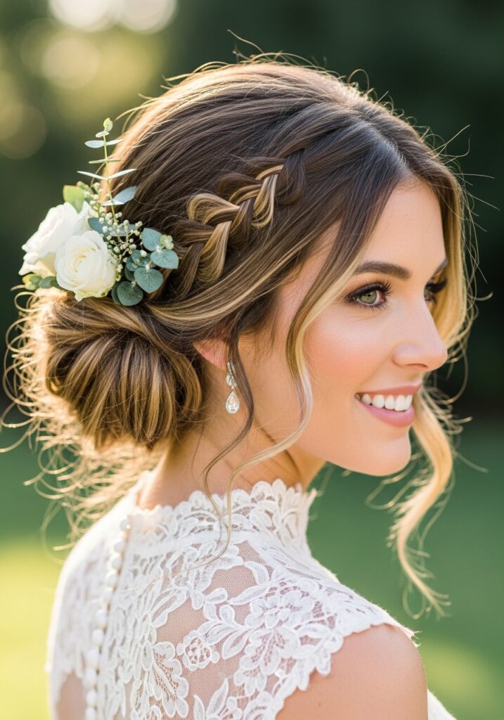 Soft Messy Bridal Bun