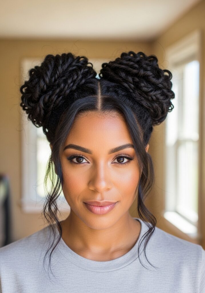 Space Buns Hairstyle