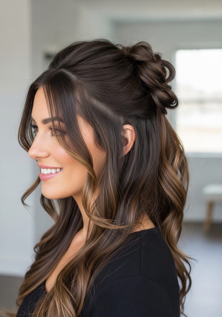 Twisted Half-Up Hair