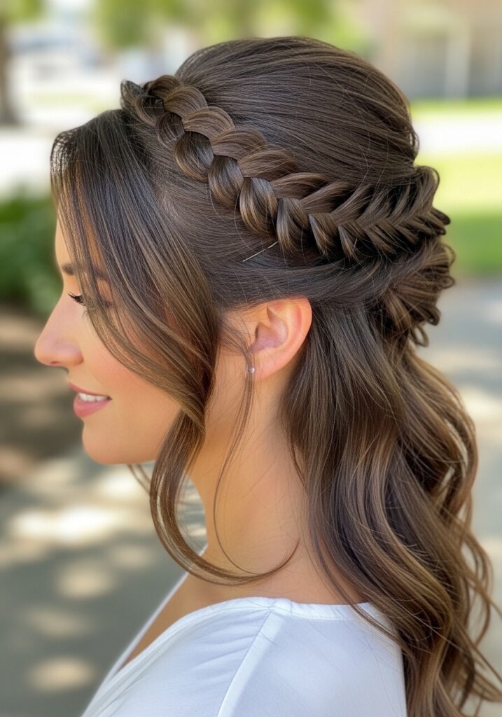 Twisted Half-Up Hairstyle
