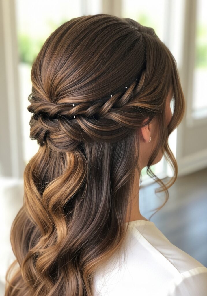 Twisted Half Up Style