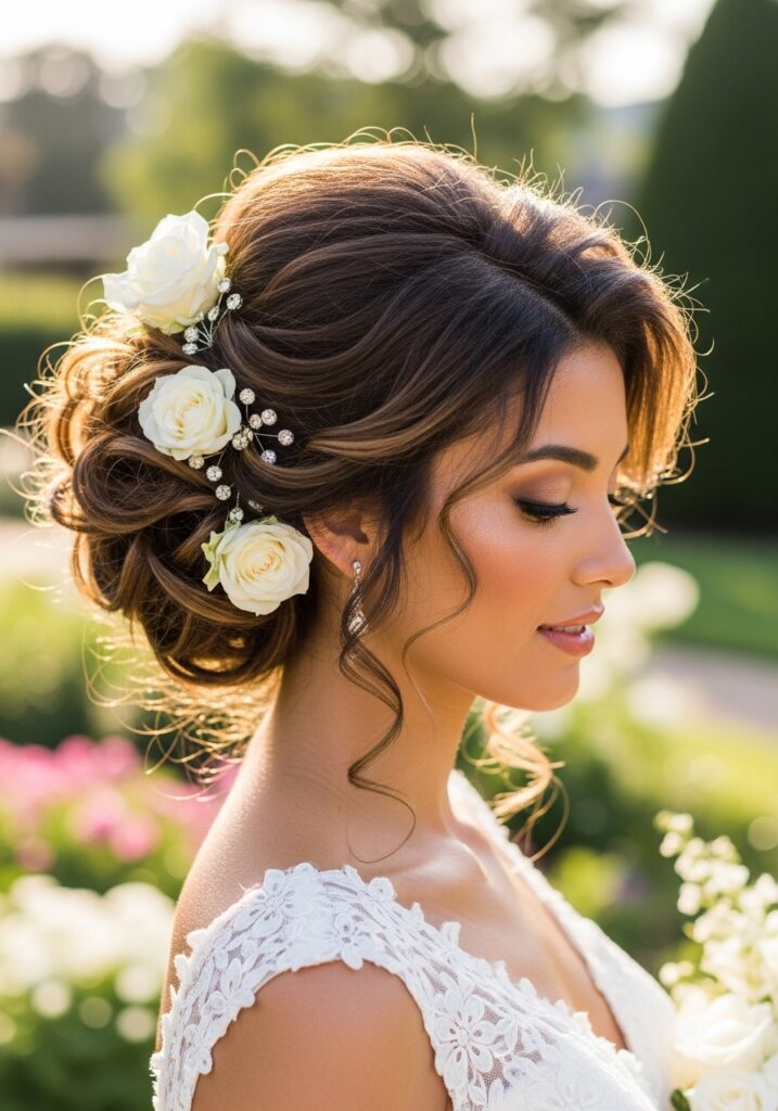 Voluminous Bridal Updo