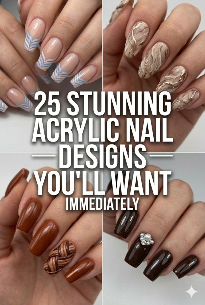 25 Stunning Acrylic Nail Designs You’ll Want Immediately