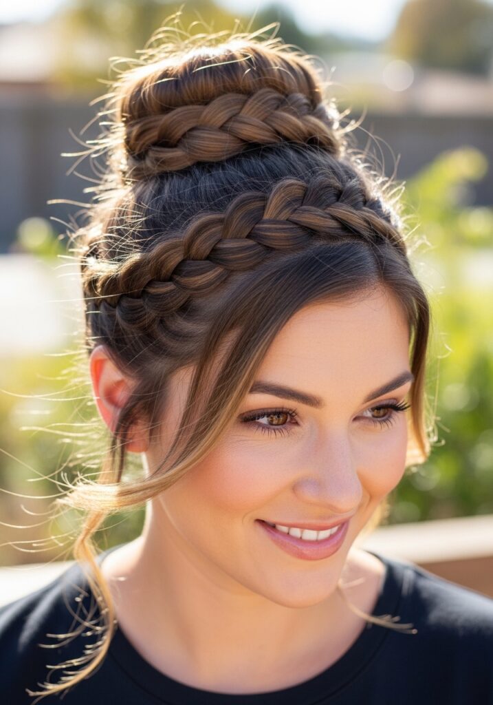 Braided Crown Bun