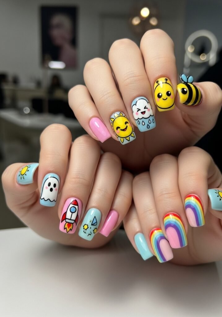 Cartoon Nail Art