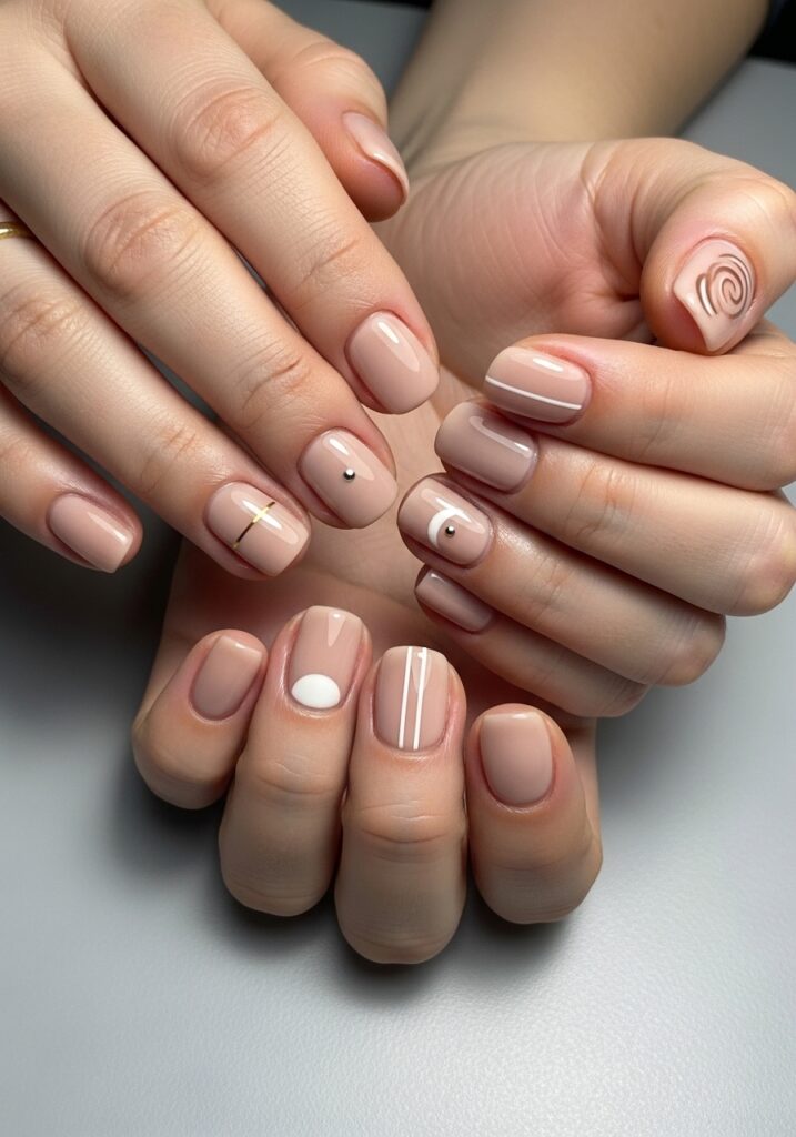 Clean Glossy Nude Finish 