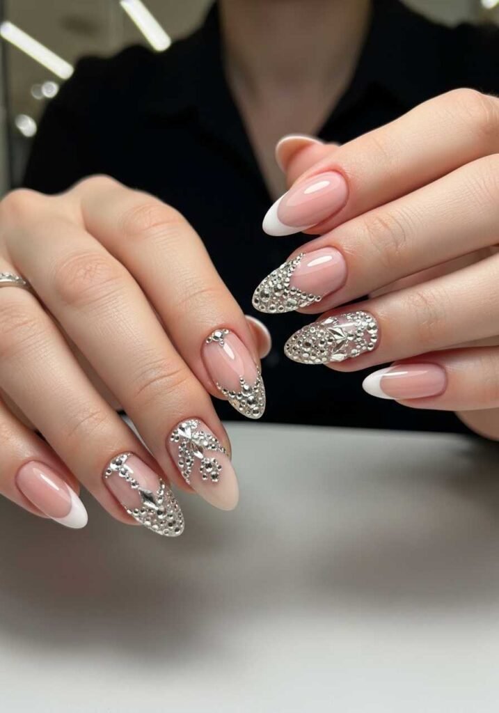 Crystal Accent Nails