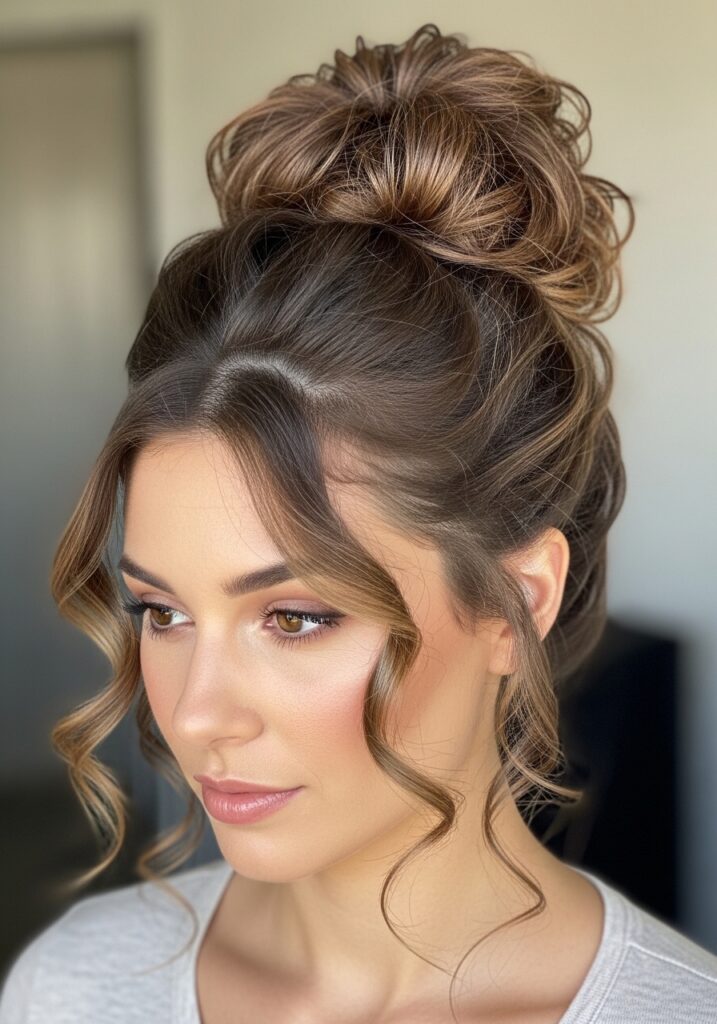 Curly Bun Volume