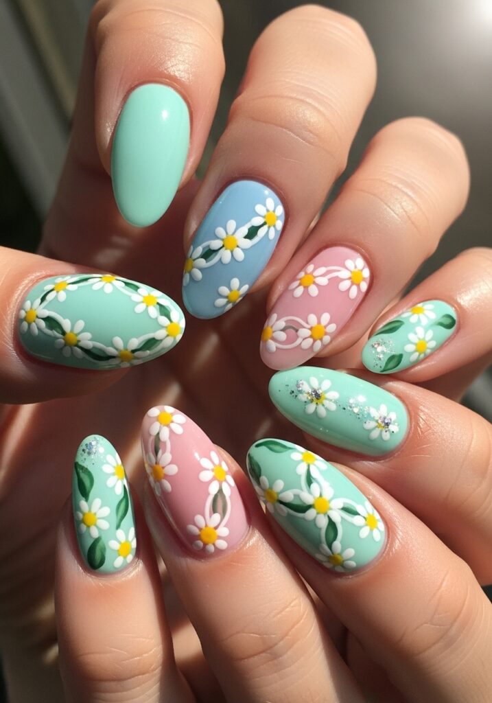 Daisy Chain Nails