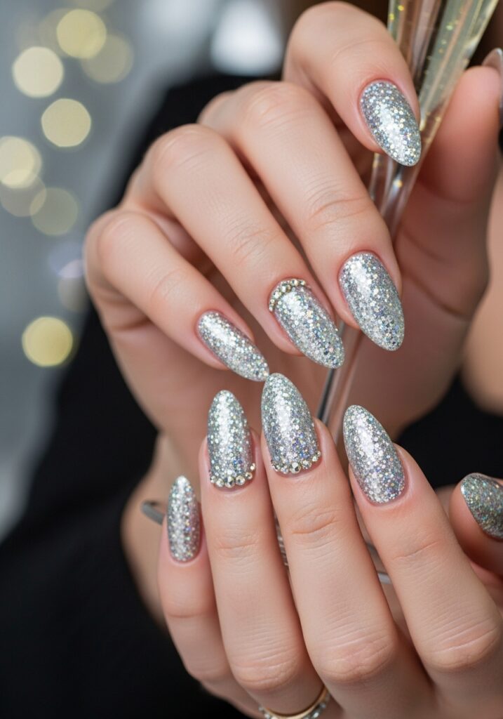 Diamond Dust Glitter Nails