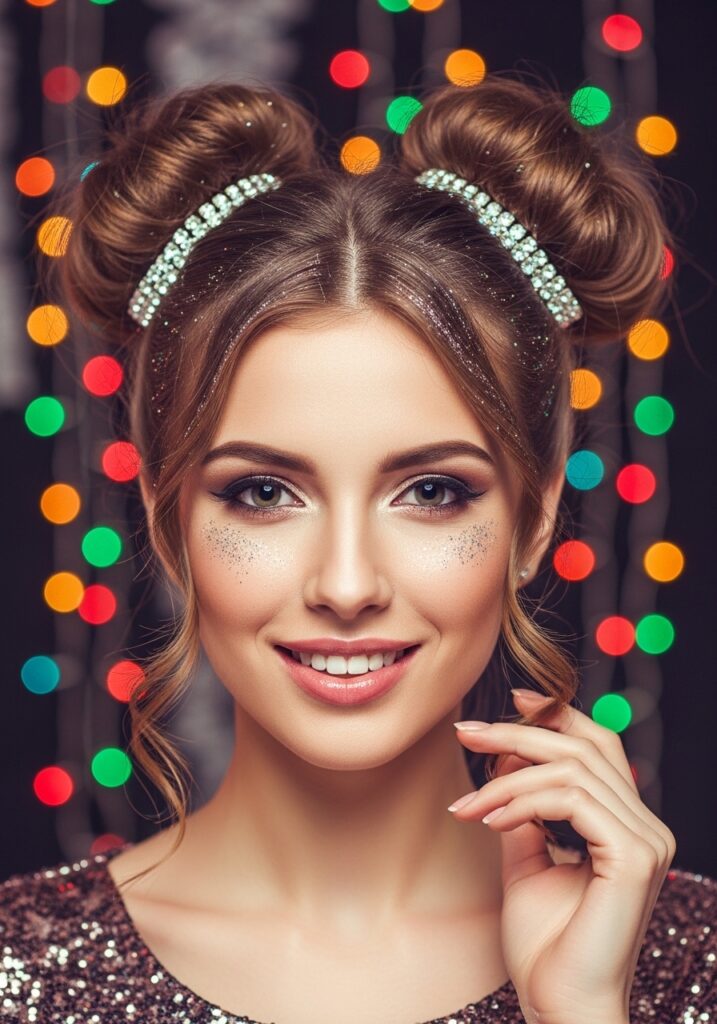 Double Bun Trendy Look