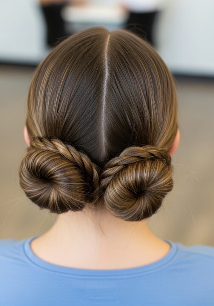 Double Hidden Bun Twist