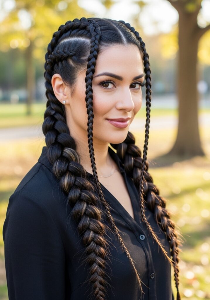 Dutch Braids Double Drama