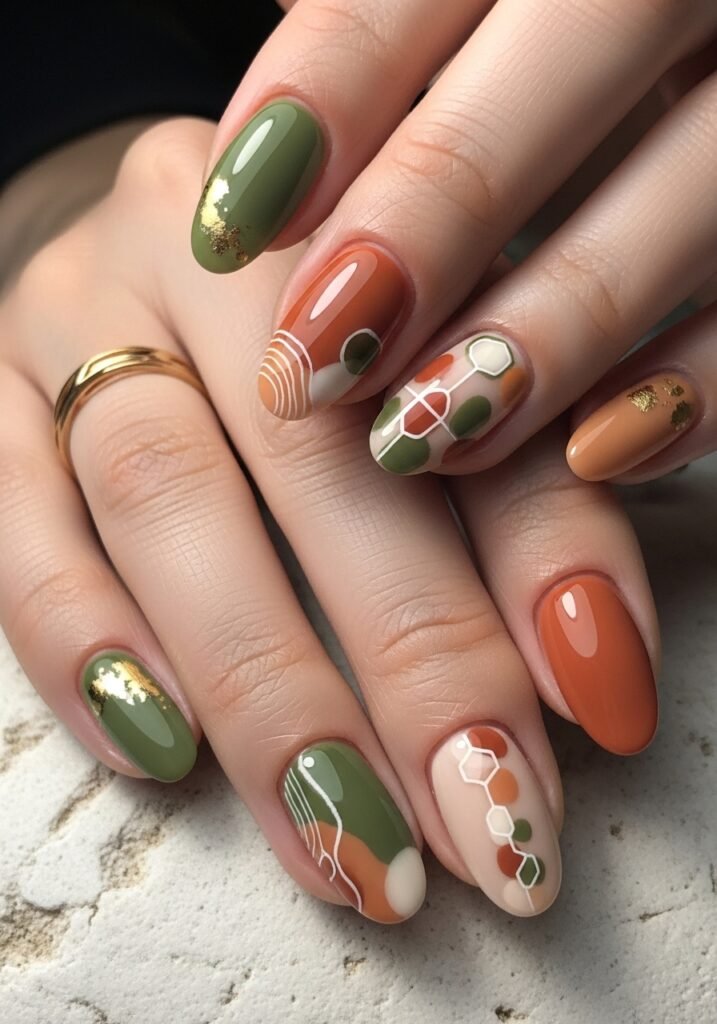 Earthy Tone Nails
