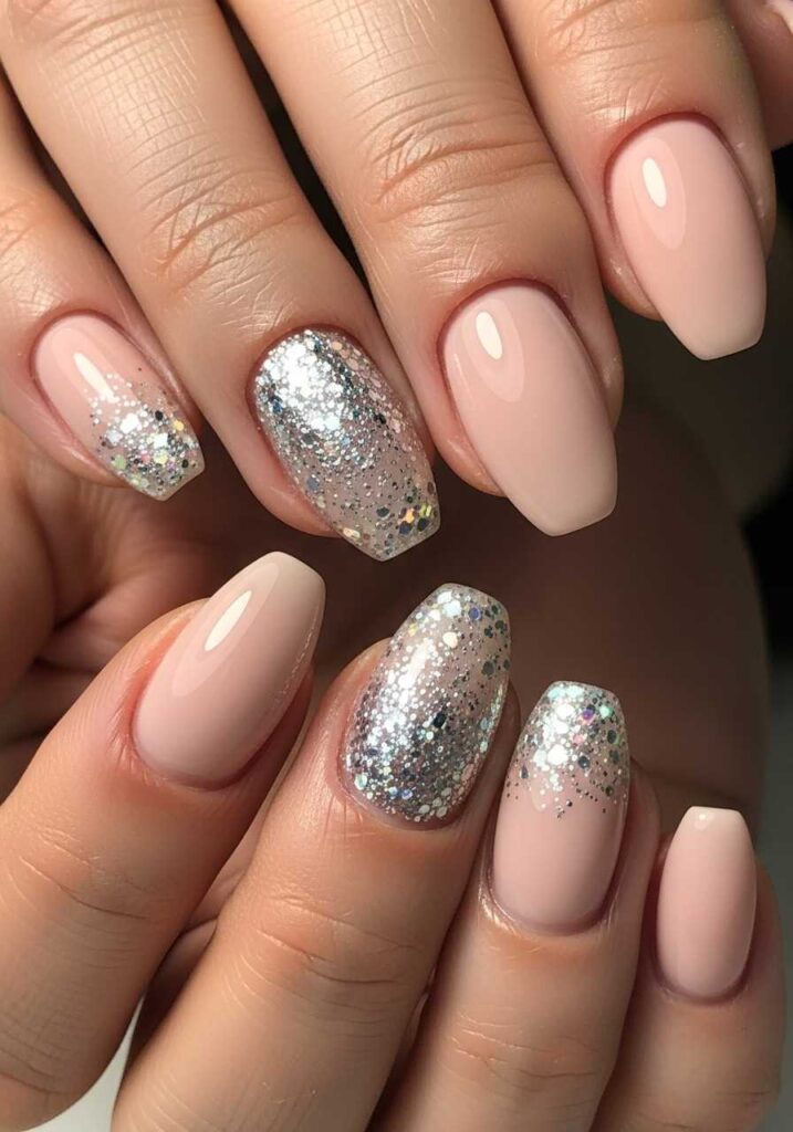 Glitter Accent Nail
