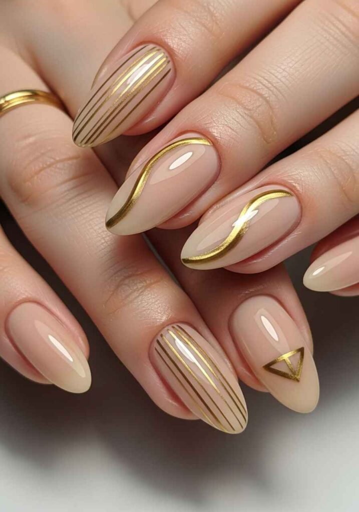 Ivory Bridal Nails