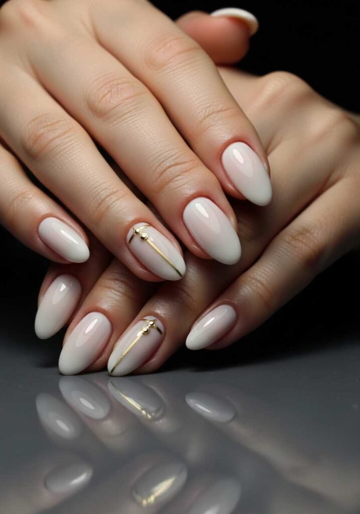 Ivory Glossy Nails