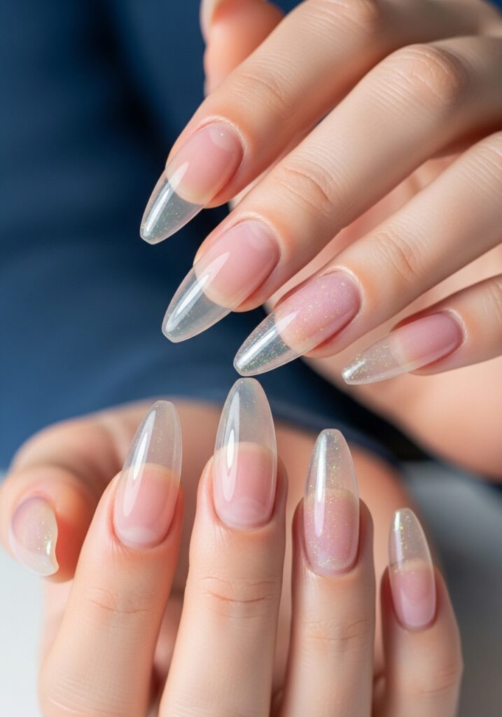 Jelly Transparent Acrylic Nails