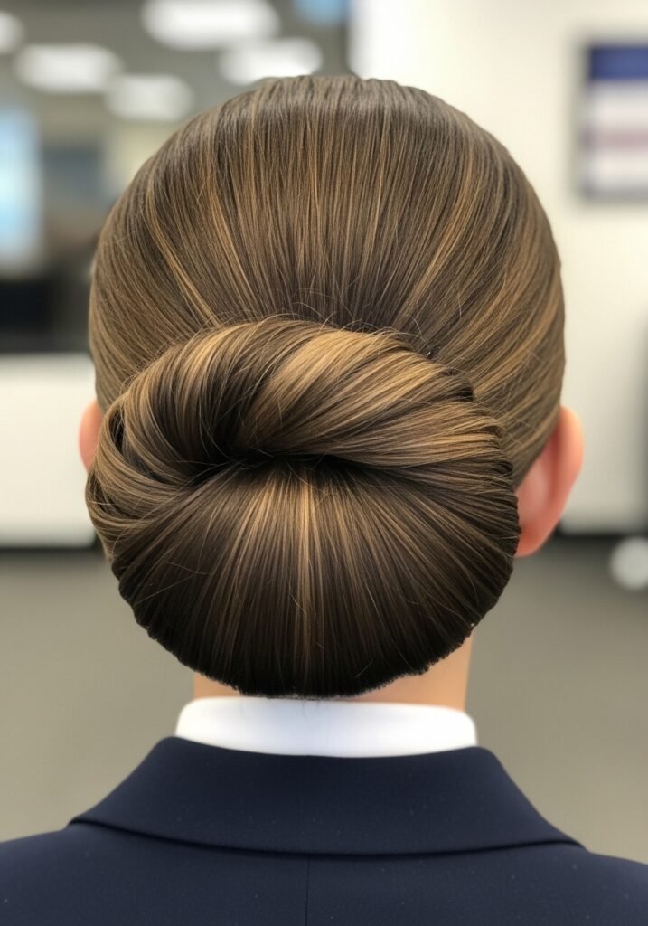 Low French Roll Hidden Bun