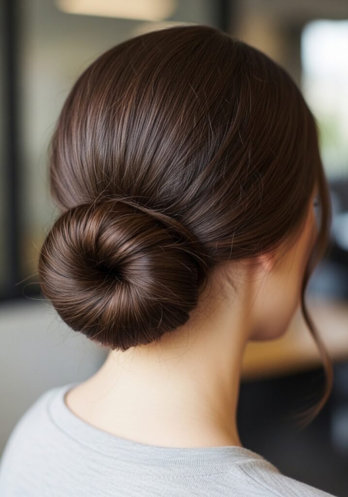 Low Knotted Hidden Bun