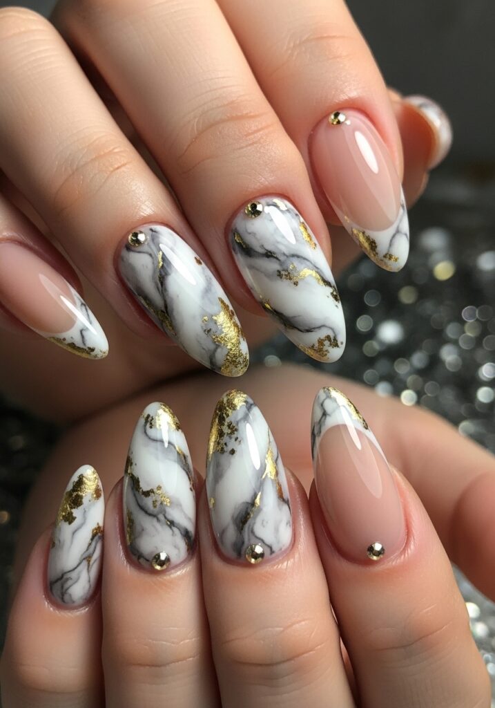 Marble Luxe Nails