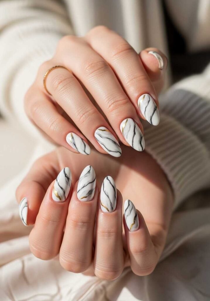 Marble Luxury Nails