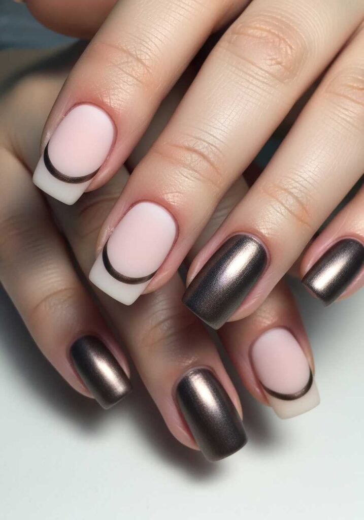Matte Minimal Nails