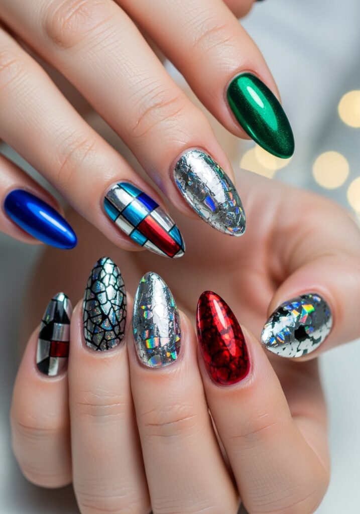 Metallic Foil Nails
