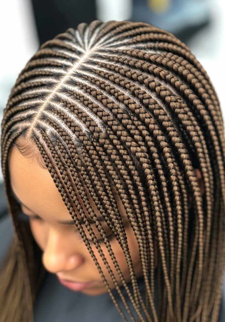 Micro Braids Detail Look