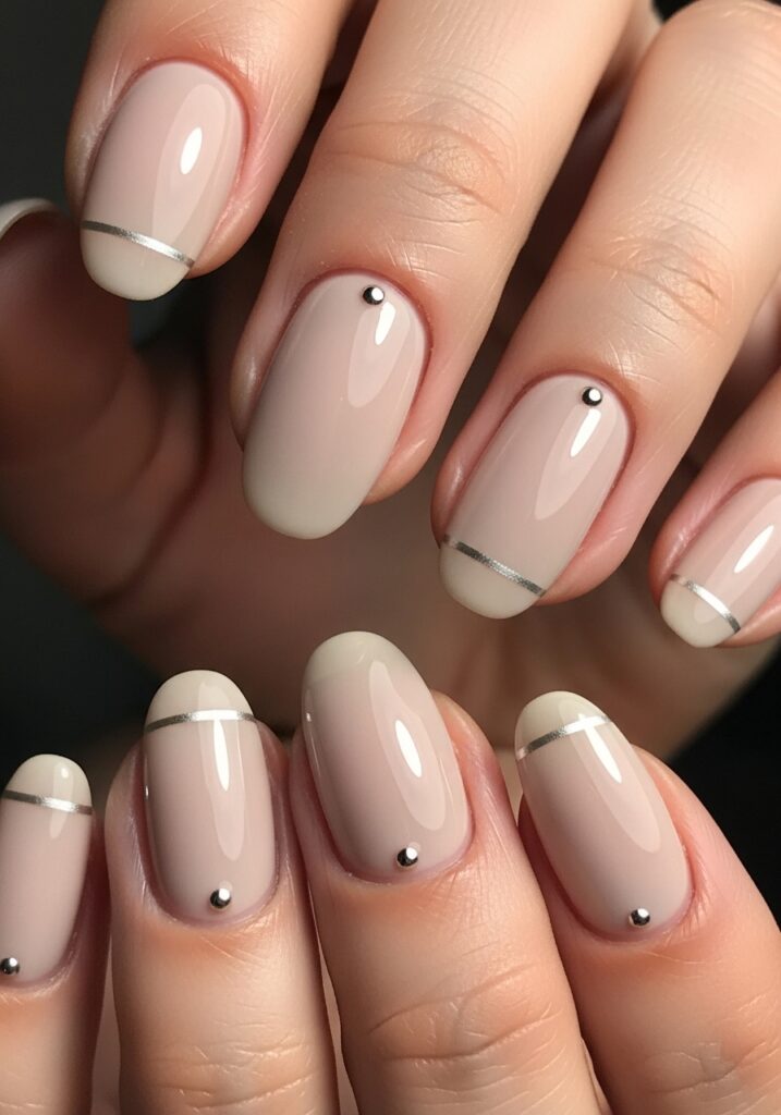 Minimal Chrome Nude Shine 