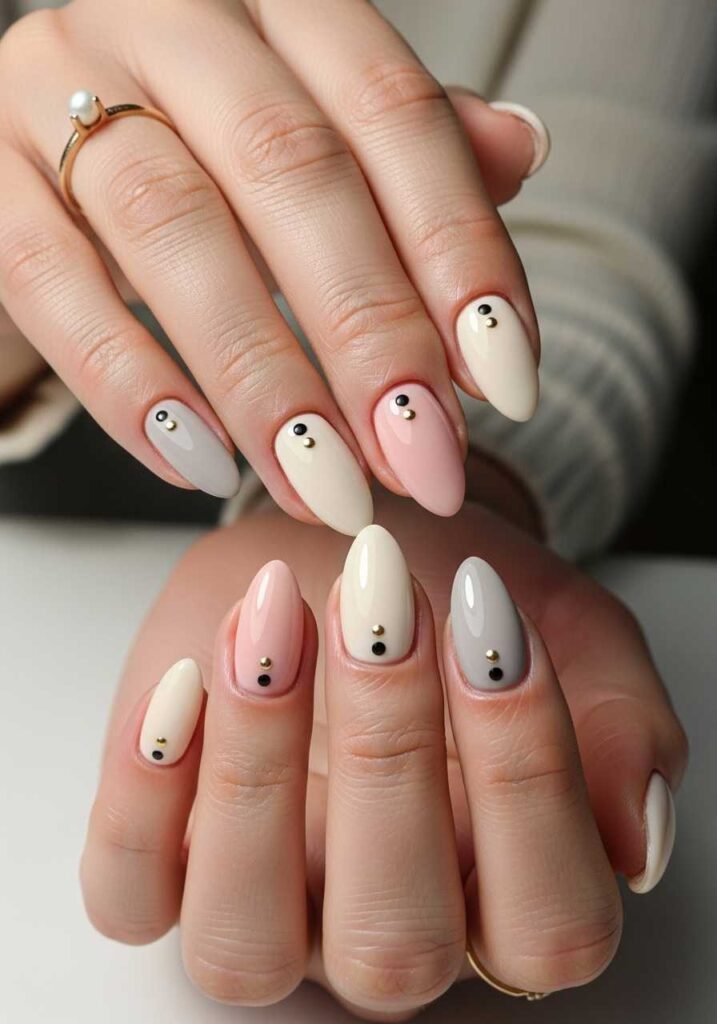 Minimal Dot Nail Art