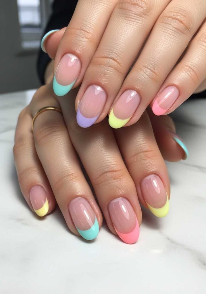 Pastel French Tips