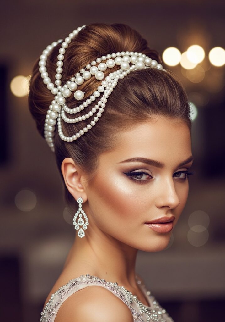 Pearl Bun Luxury Look
