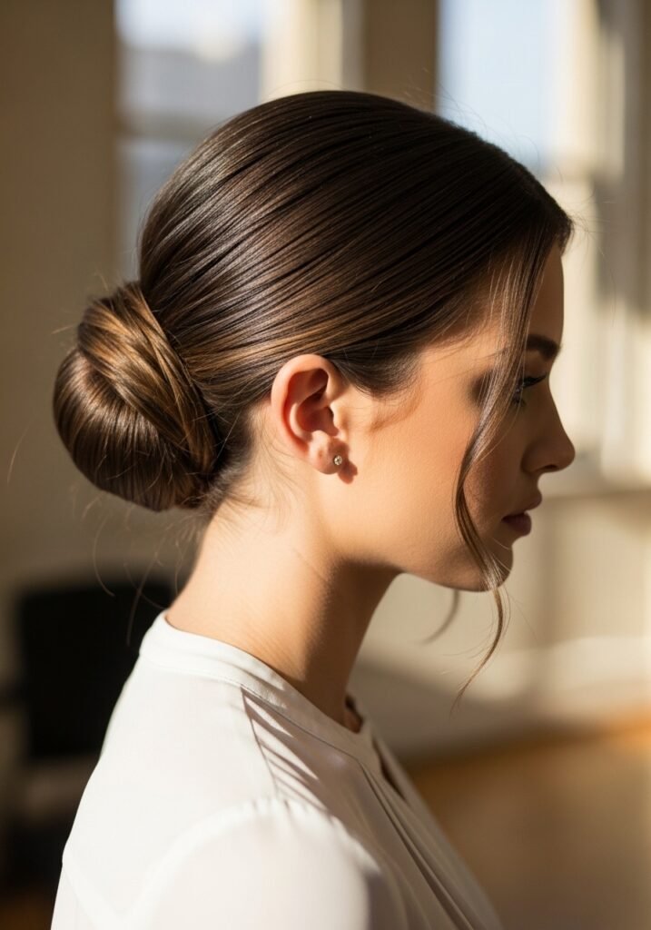 Polished Low Hidden Bun