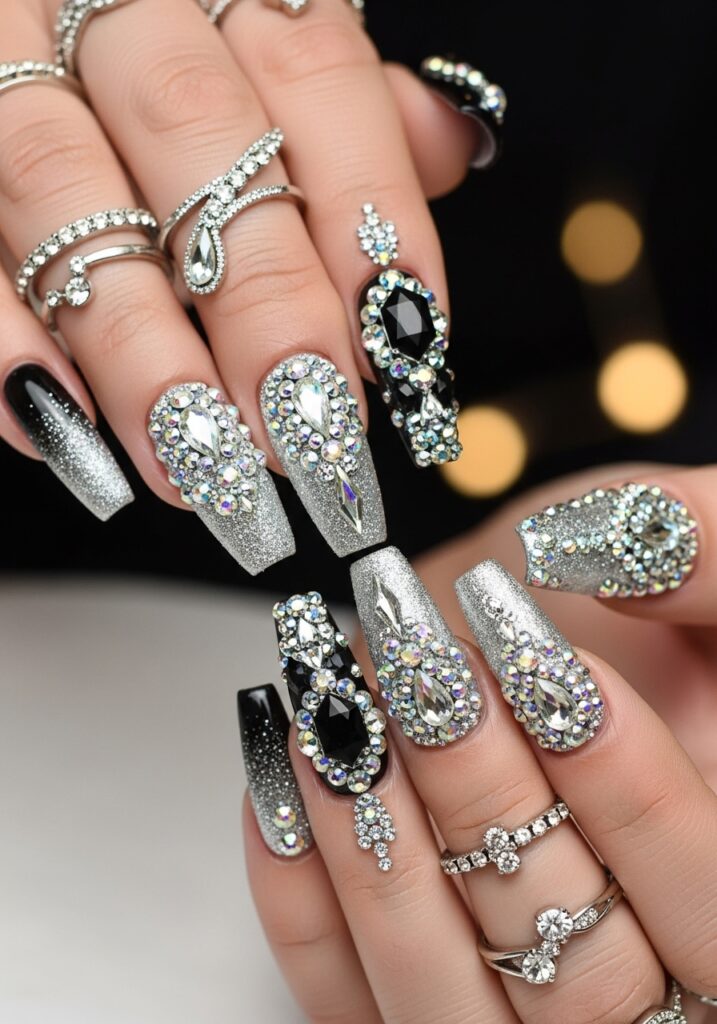 Rhinestone Accent Glam