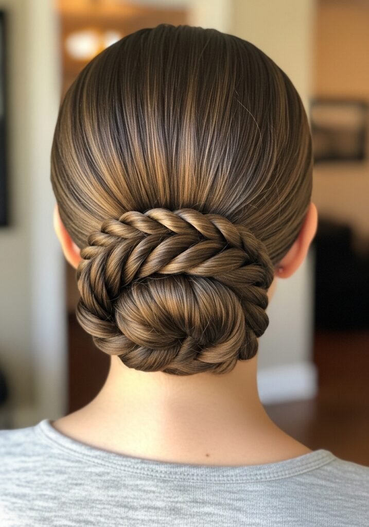 Rope Twist Hidden Bun